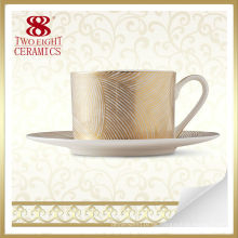 Royal china Geschirr Set, hign Qualität Keramik Gold Abziehbild Kaffeetasse